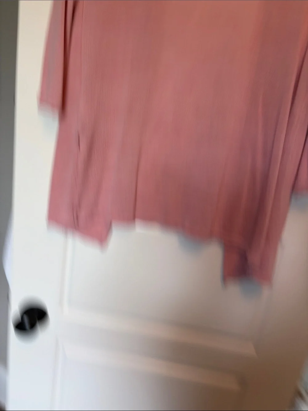 Dusty Rose Open-Front Cardigan